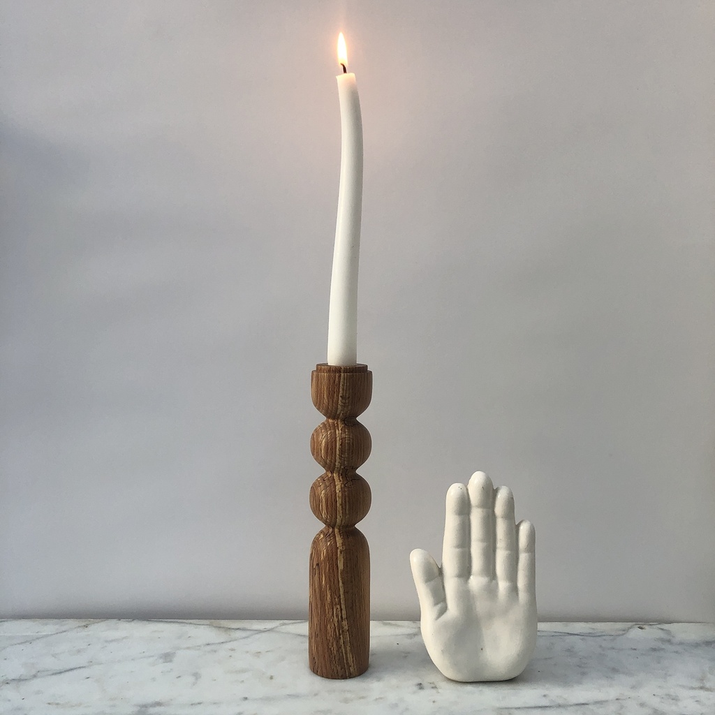 Bougeoir Hêtre échauffé Lumi