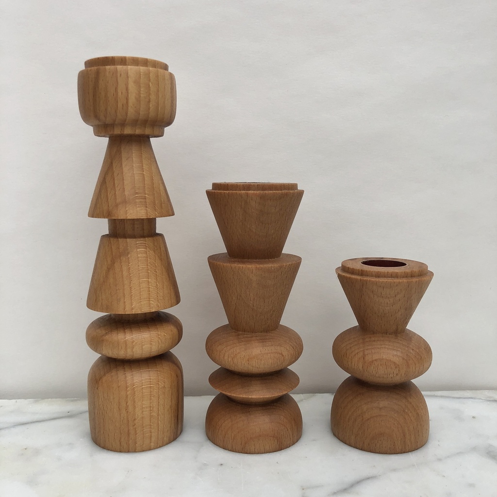 Trio Bougeoirs la Dame