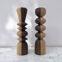 Duo Bougeoirs Haida N/B