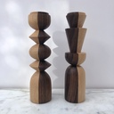 Duo Bougeoirs Peul N/B