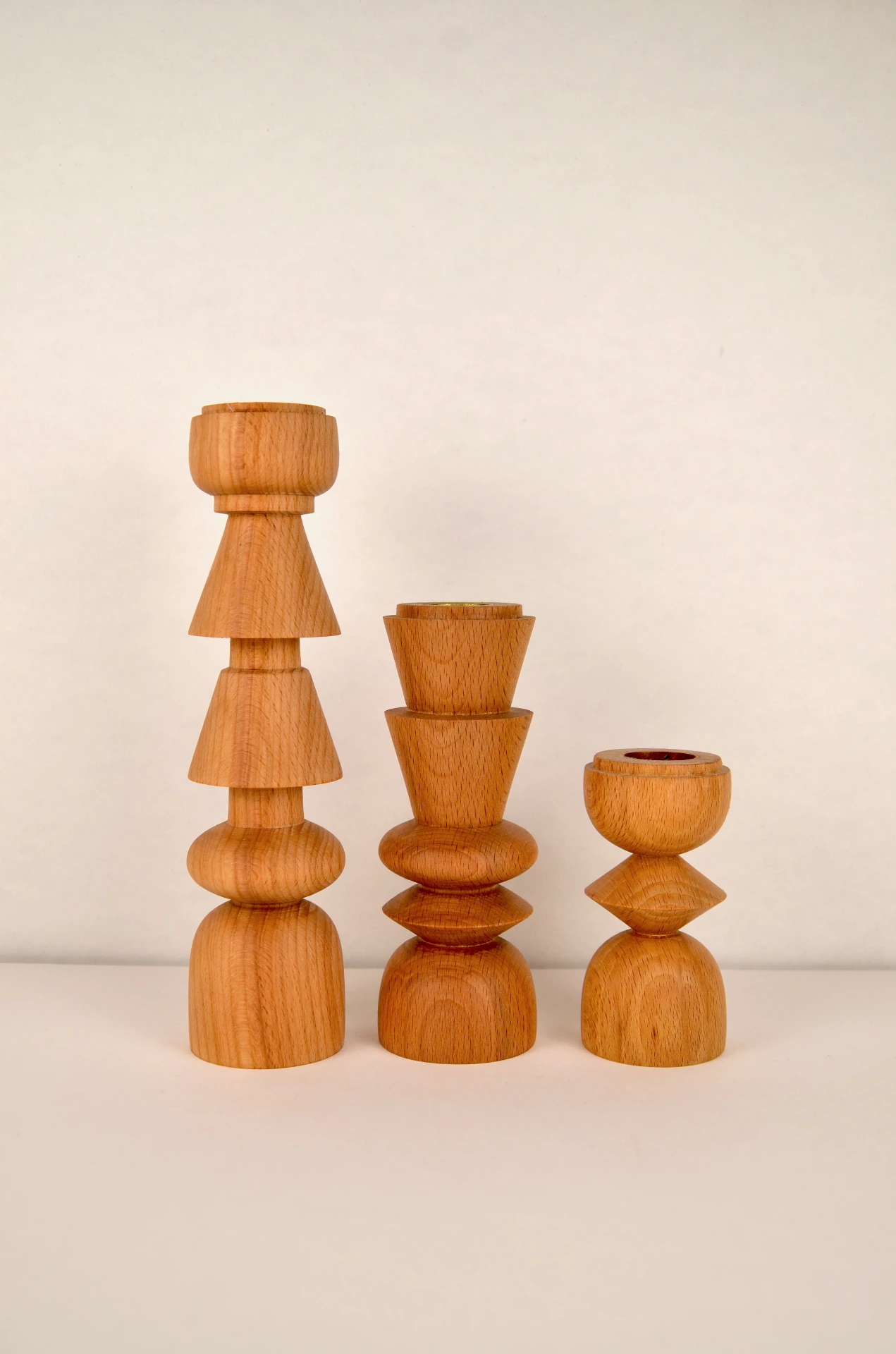 Trio Bougeoirs Aztèque